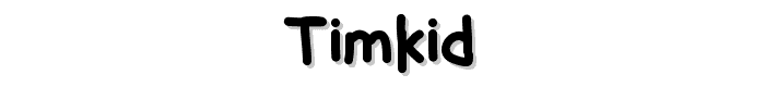 TimKid font