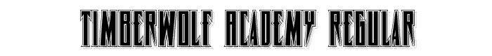 Timberwolf Academy Regular font