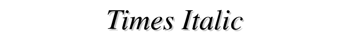 Times-Italic font