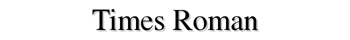 Times-Roman font