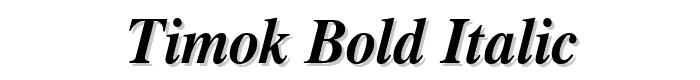 Timok%20Bold%20Italic font