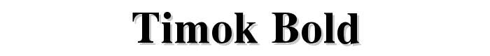 Timok%20Bold font