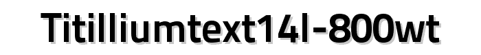 TitilliumText14L%20800wt font