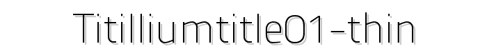 TitilliumTitle01%20Thin font