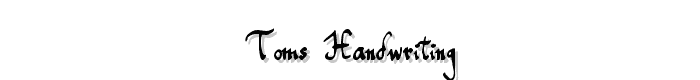 Toms%20Handwriting font