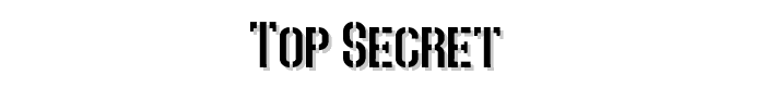 Top%20Secret%20 font