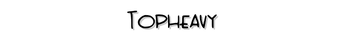 TopHeavy font