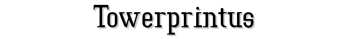 TowerPrintUS font