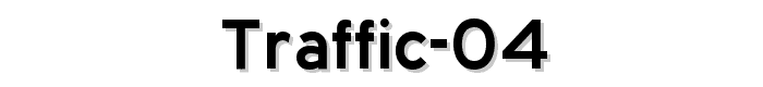 Traffic 04 font