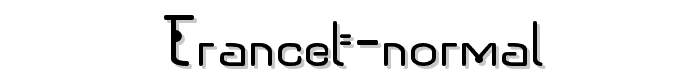 A preview of the Trancet Normal font