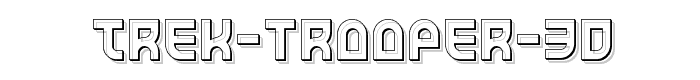 Trek Trooper 3D font