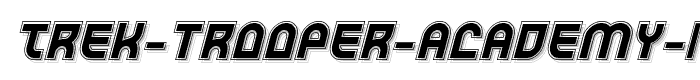 Trek%20Trooper%20Academy%20Italic font