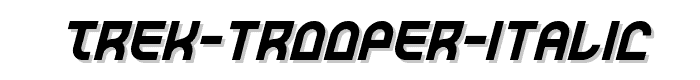 Trek Trooper Italic font