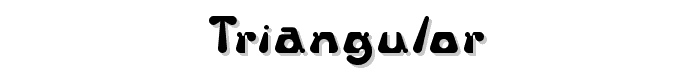 Triangulor font