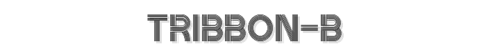 Tribbon%20B font