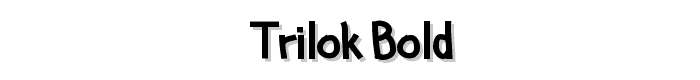 Trilok Bold font