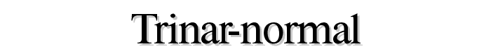 Trinar Normal font