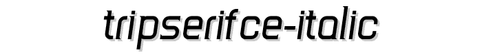 TripSerifCE Italic font
