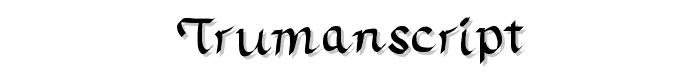 TrumanScript font