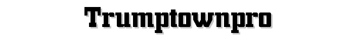 TrumpTownPro font