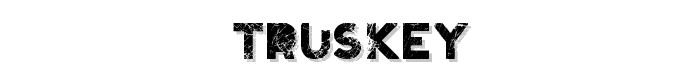 Truskey font