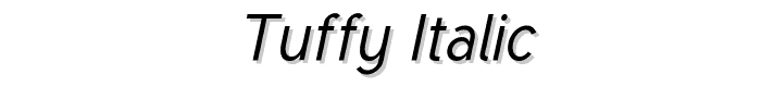 Tuffy%20Italic font