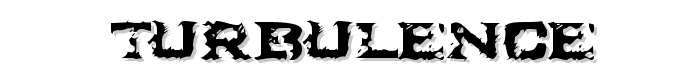 Turbulence font