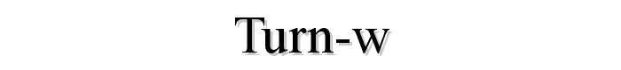 Turn W font
