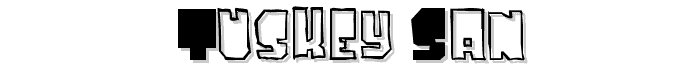 Tuskey-San font