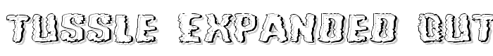 Tussle Expanded Outline font