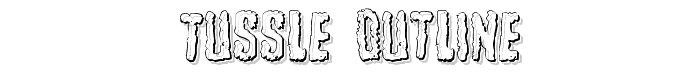 Tussle Outline font