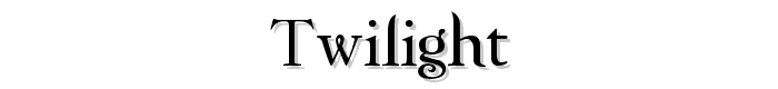 Twilight font