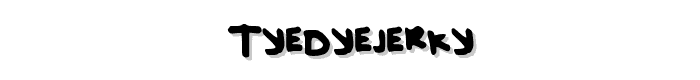 TyeDyeJerky font