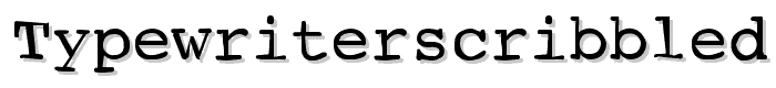 TypewriterScribbled font