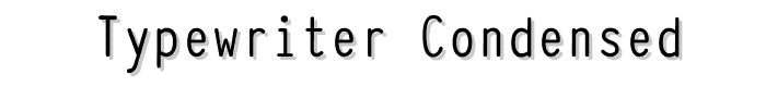 Typewriter_Condensed font