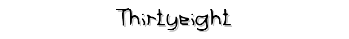 thirtyeight font