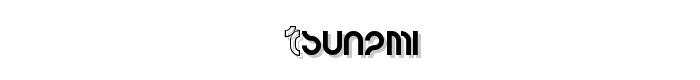 tsunami font