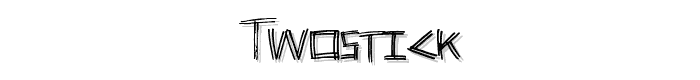 twostick font