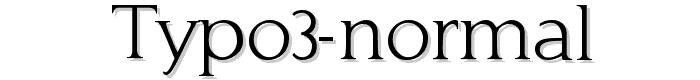 typo3 Normal font