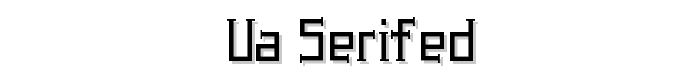 UA%20Serifed font