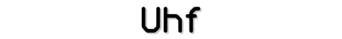 UHF font