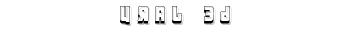 URAL%203d font