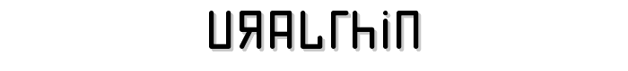 URALthin font