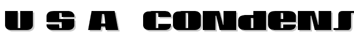 U.S.A.%20Condensed font