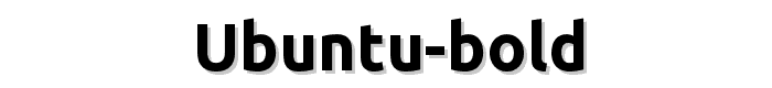 Ubuntu Bold font