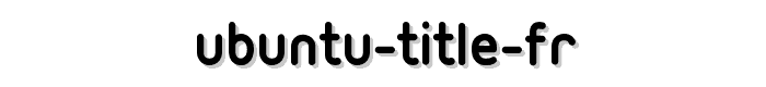 Ubuntu-Title-fr font