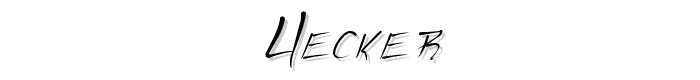 Uecker font