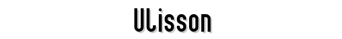 Ulisson font