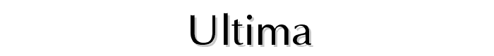 Ultima font