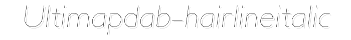 UltimaPDab-HairlineItalic font
